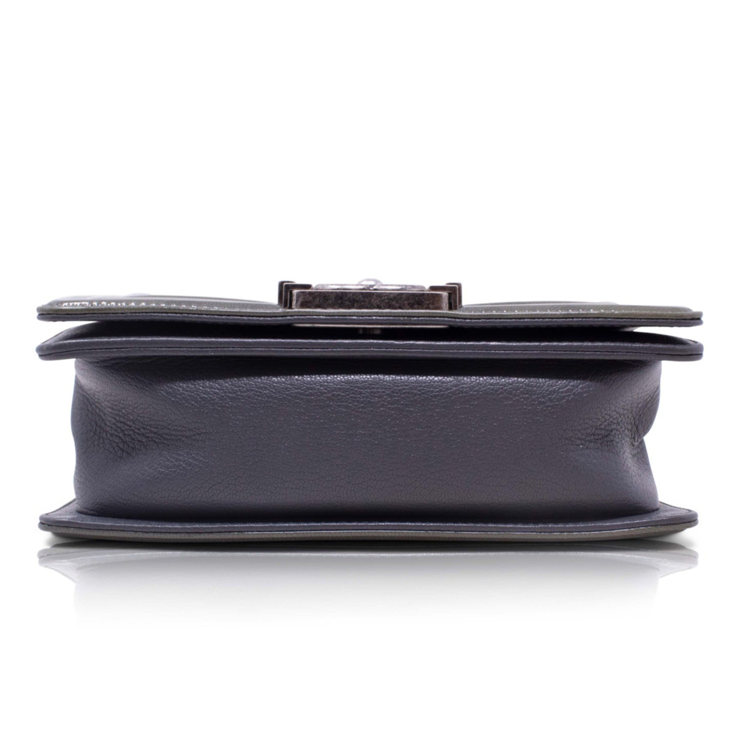 Chanel Boy Grey and Patent Small