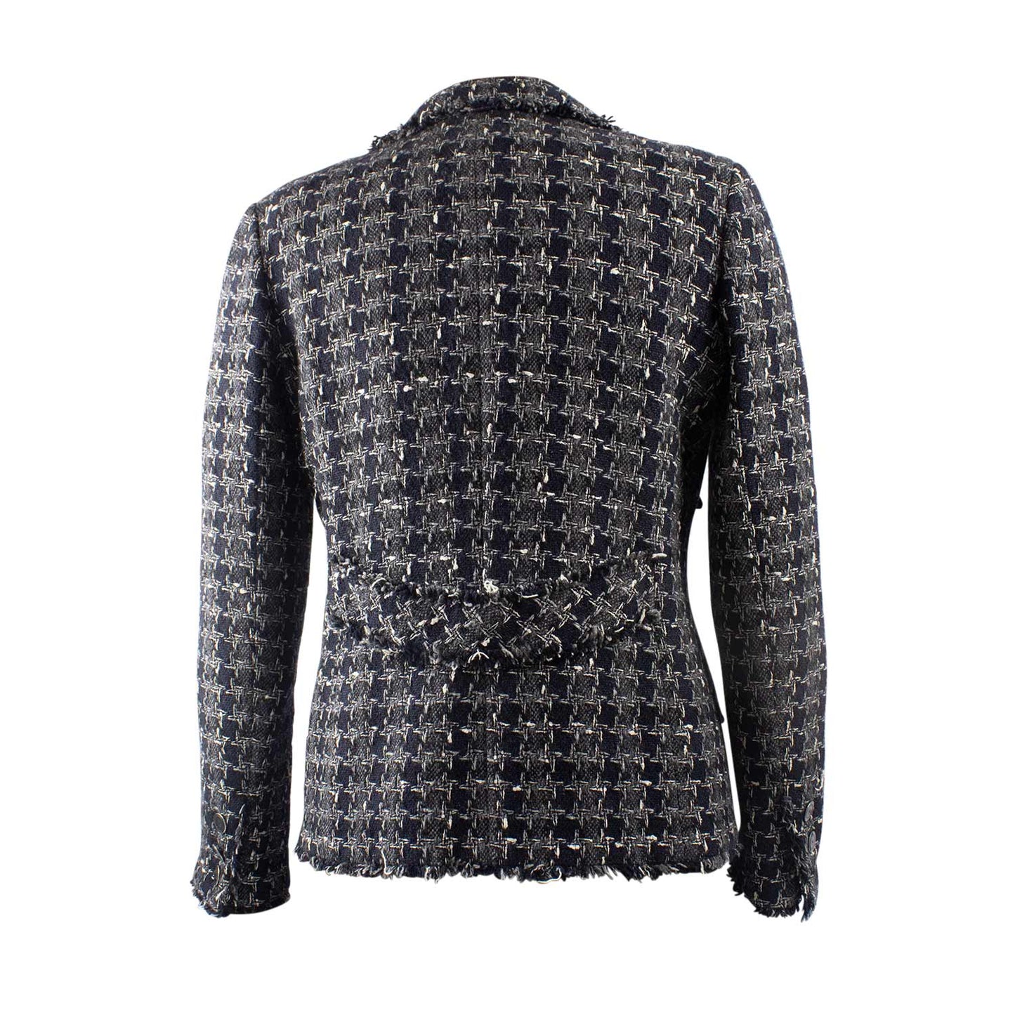 Giacca Cashmere Tweed con Pied-de-Poule Taglia 42