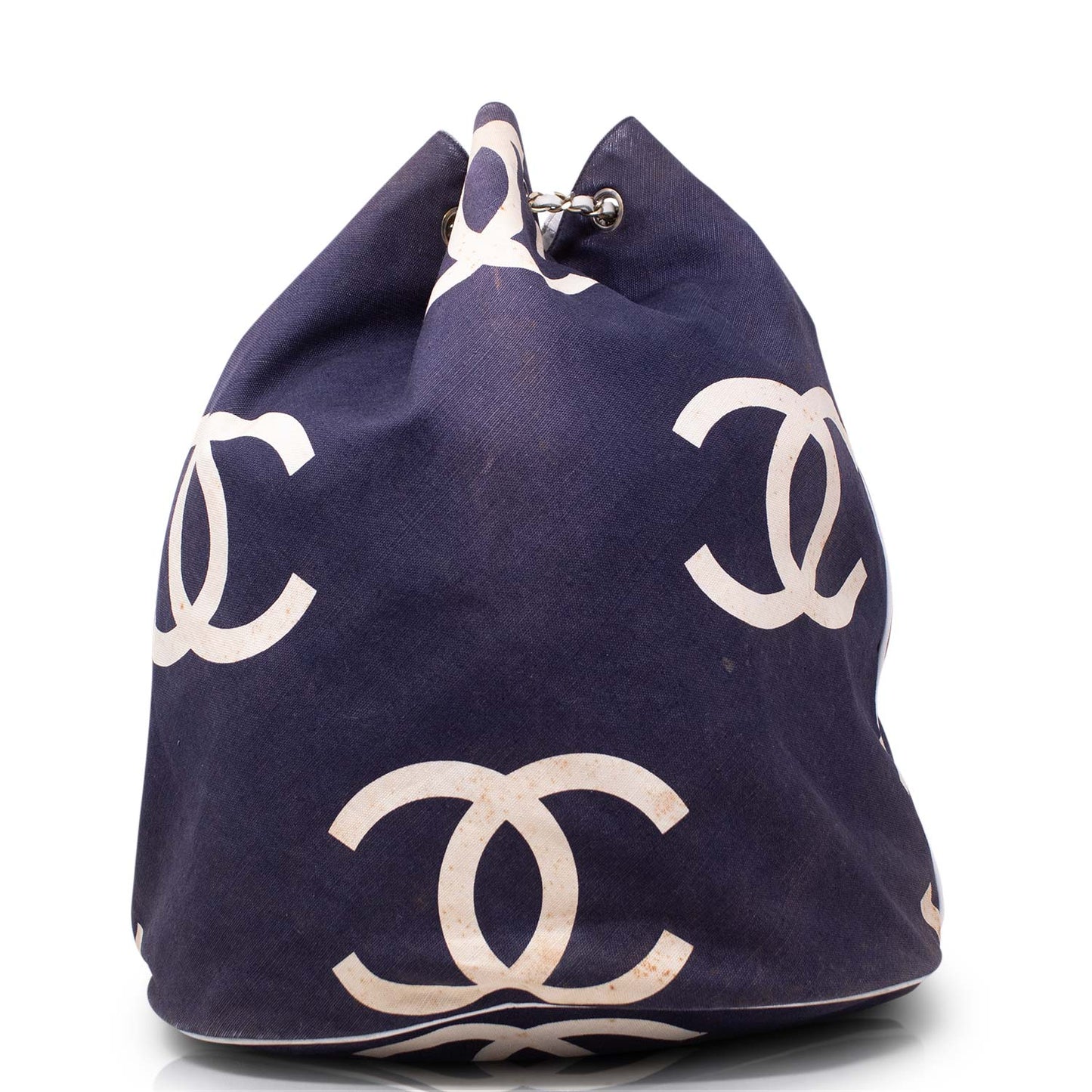 Chanel Bucket Canvas CC Logo Vintage