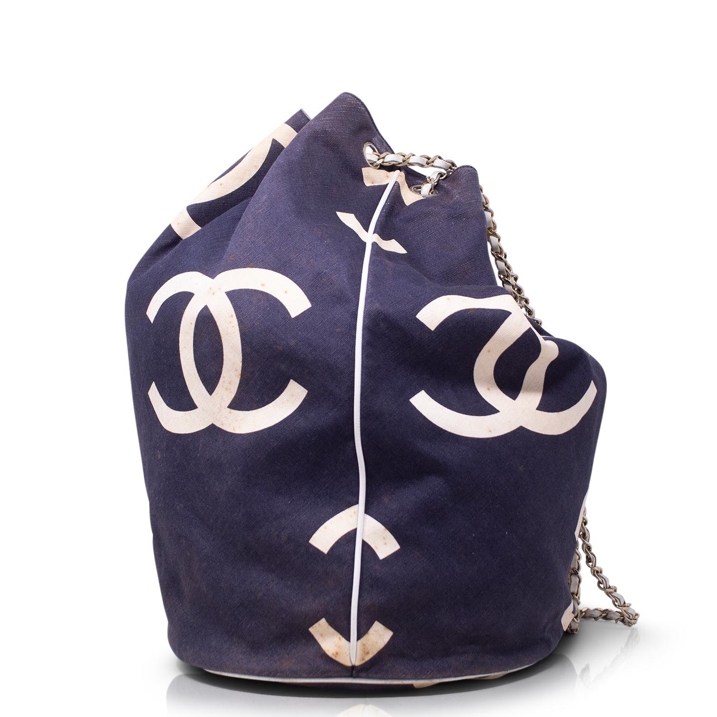 Chanel Bucket Canvas CC Logo Vintage