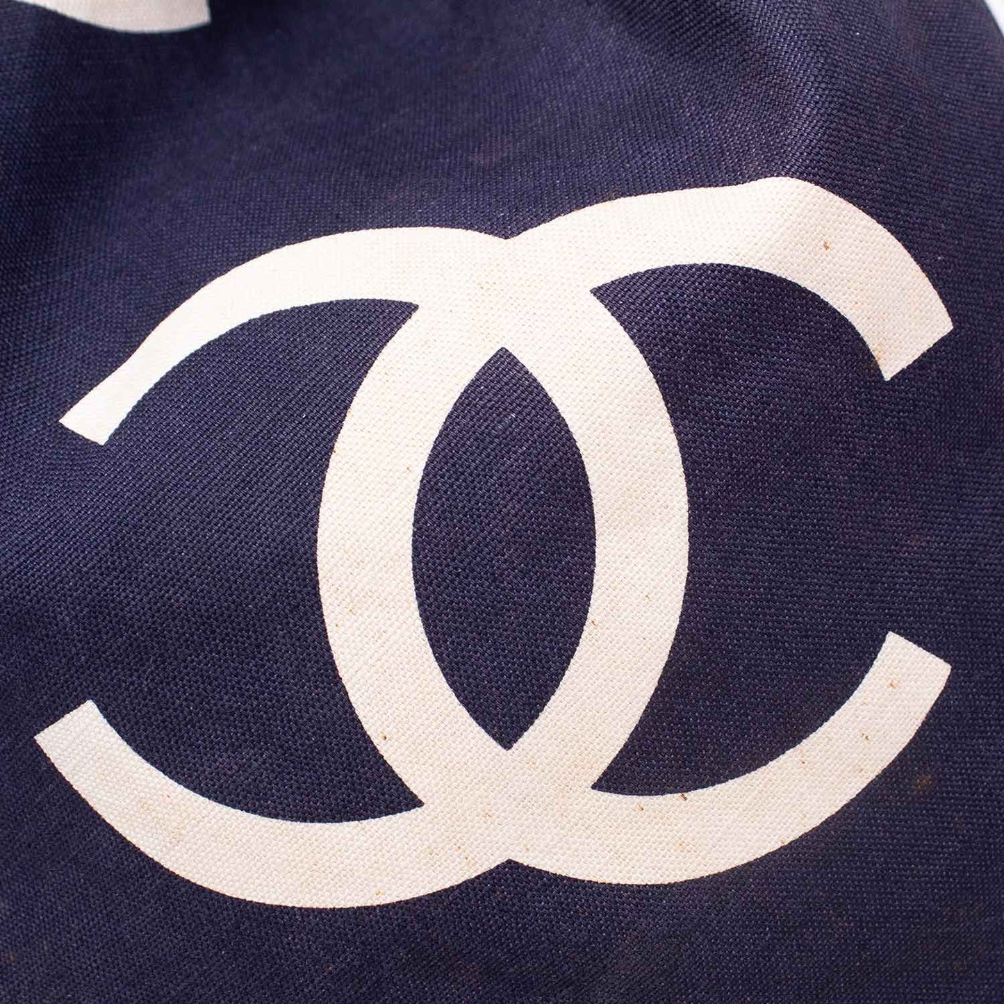 Chanel Bucket Canvas CC Logo Vintage