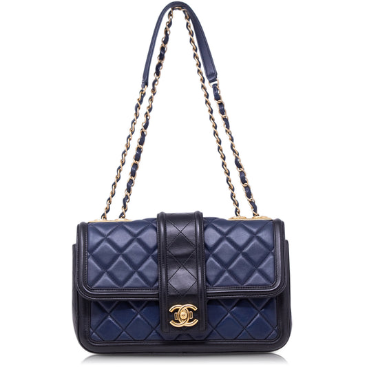 Chanel Classic CC Blue and Black