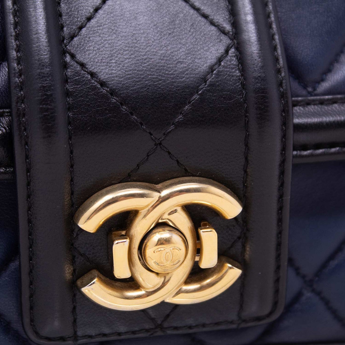 Chanel Classic CC Blue and Black