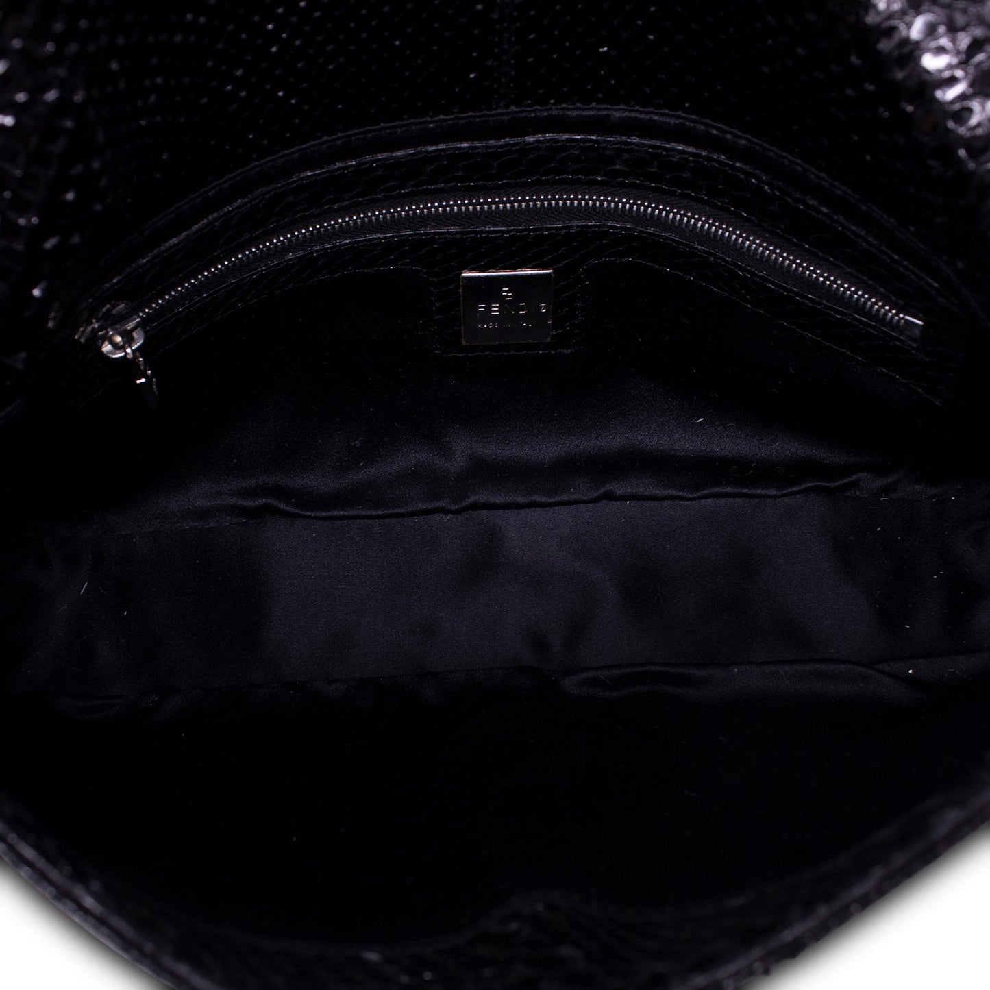 Fendi Baguette Pitone Nera