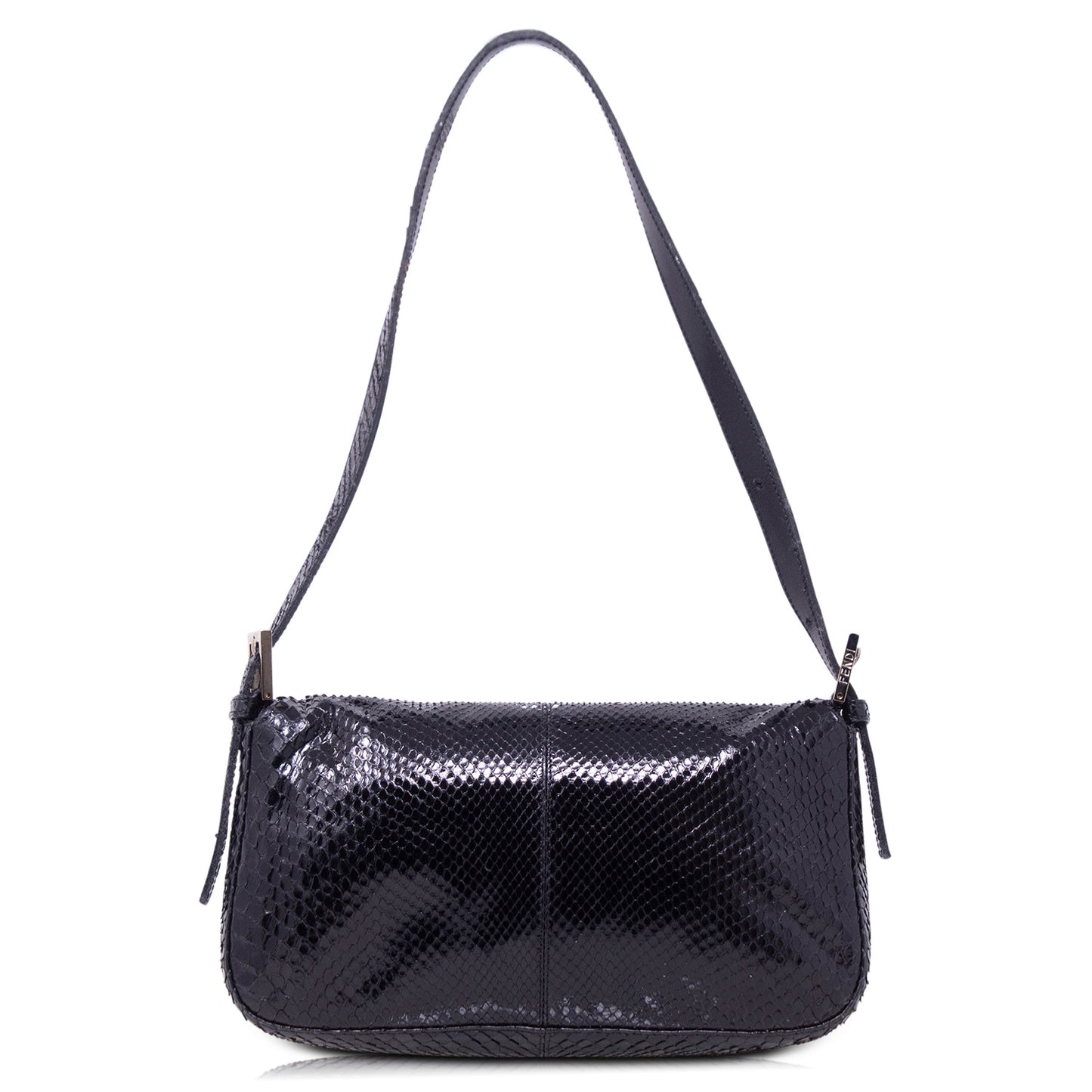 Fendi Baguette Pitone Nera