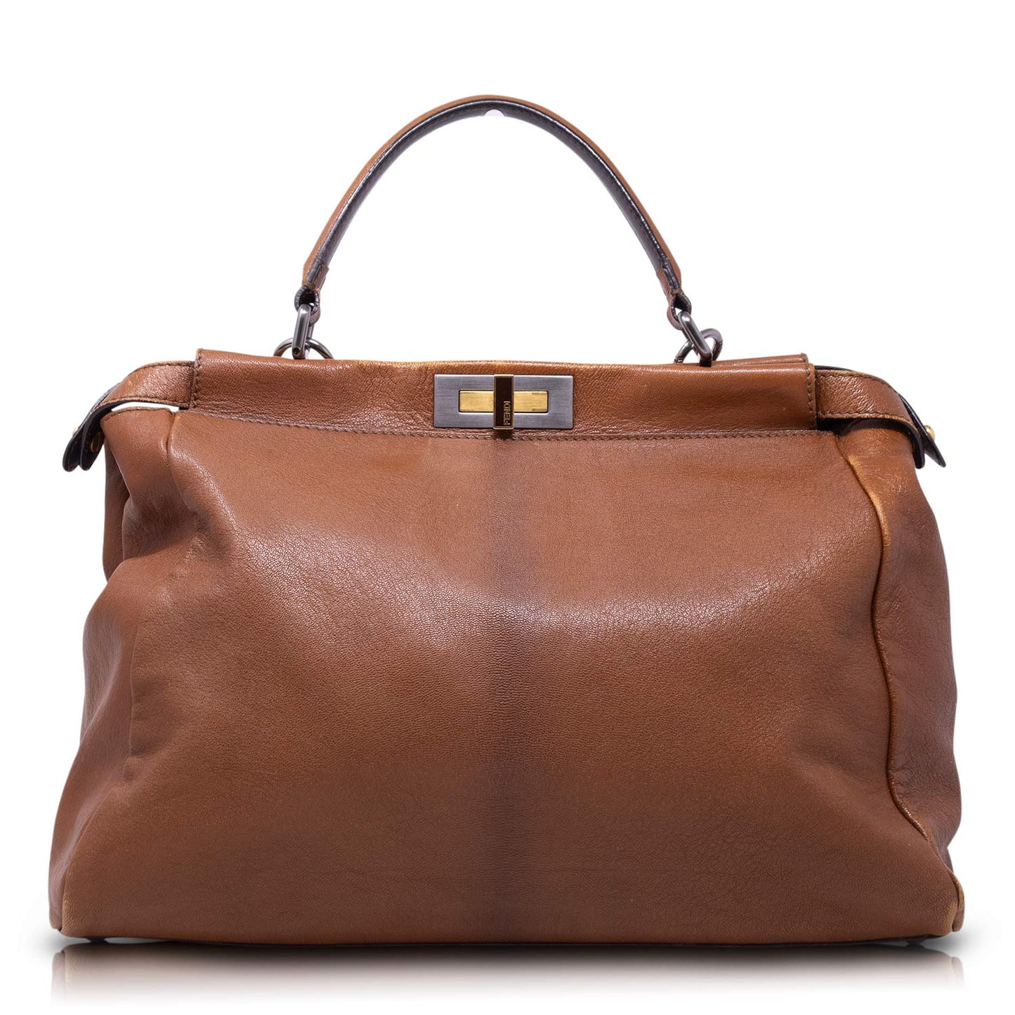 Fendi Peekaboo Large pelle Marrone