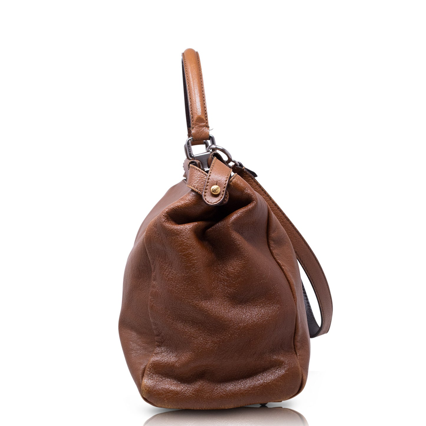 Fendi Peekaboo Large pelle Marrone