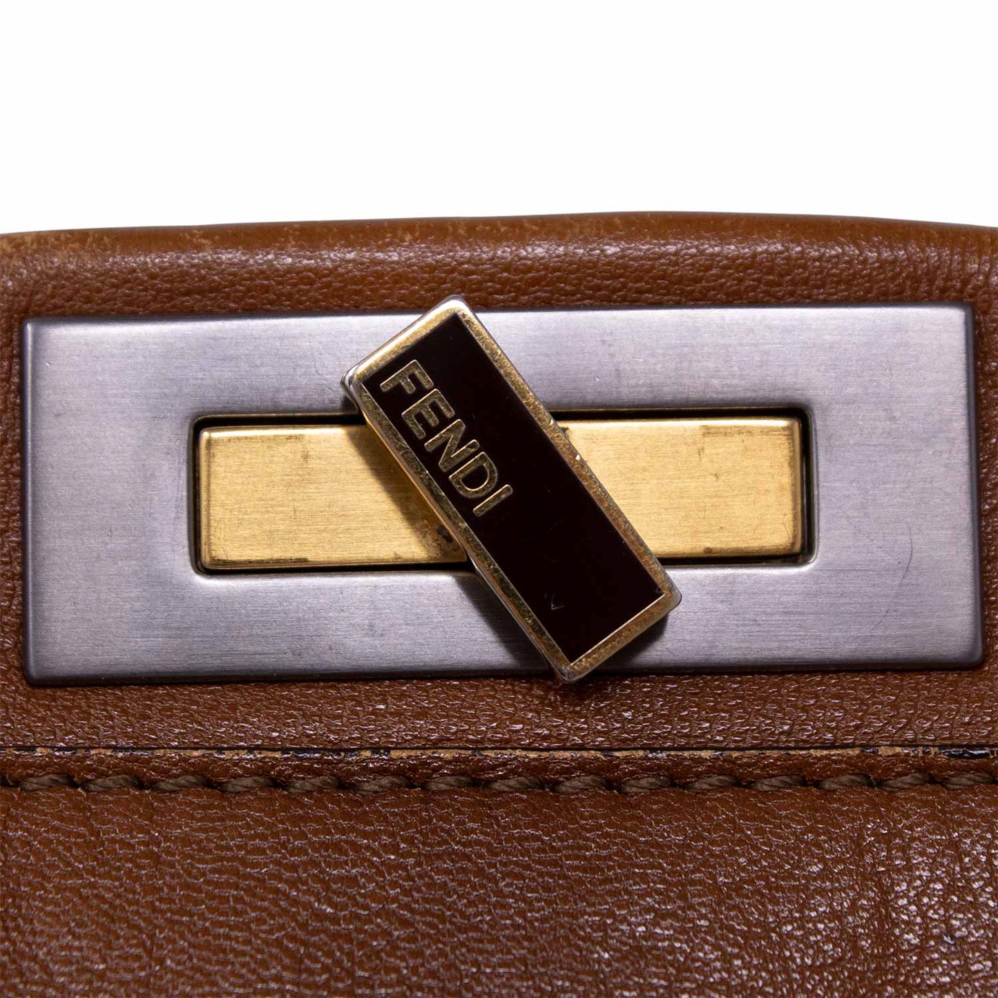 Fendi Peekaboo Large pelle Marrone