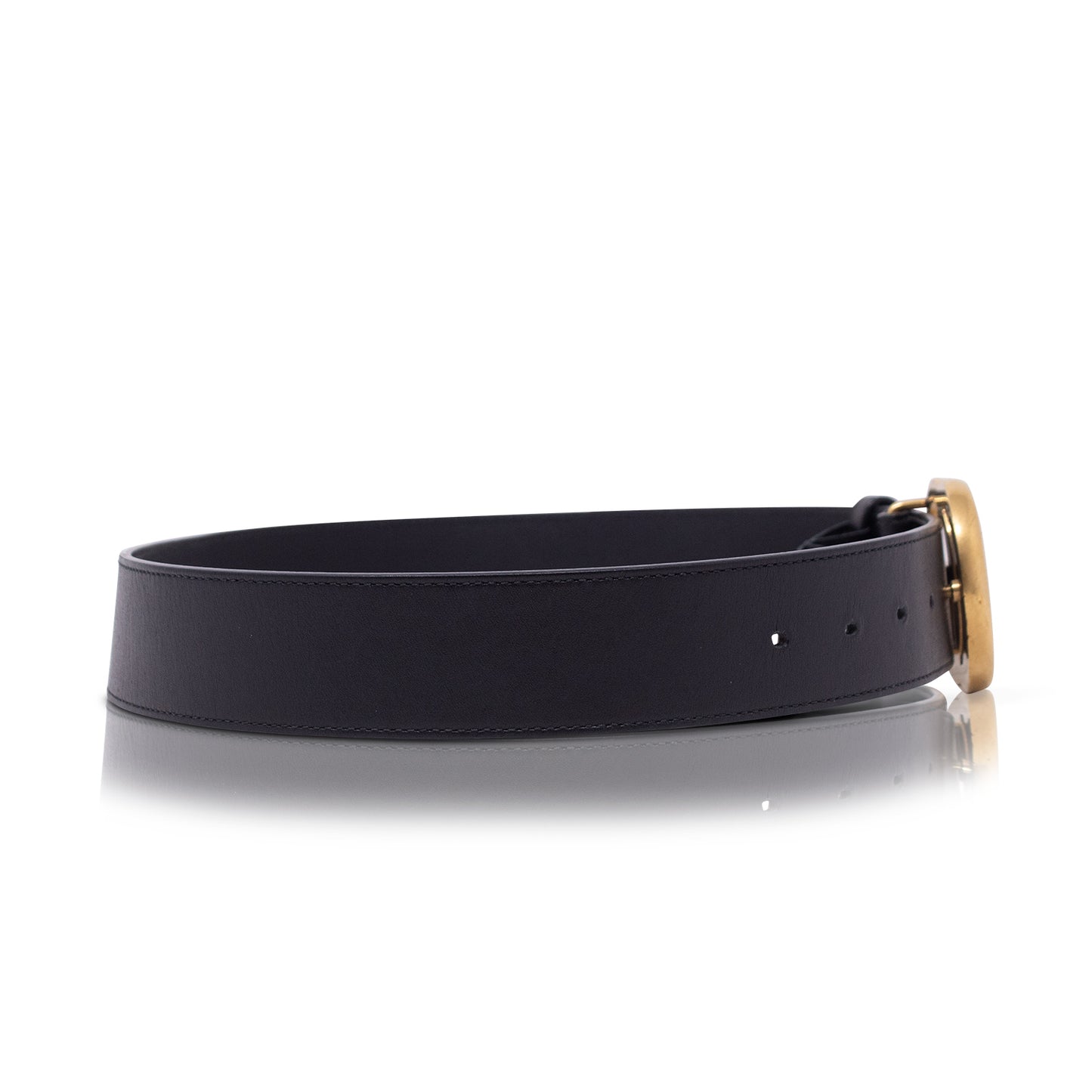 Gucci Black Belt GG 80 cm