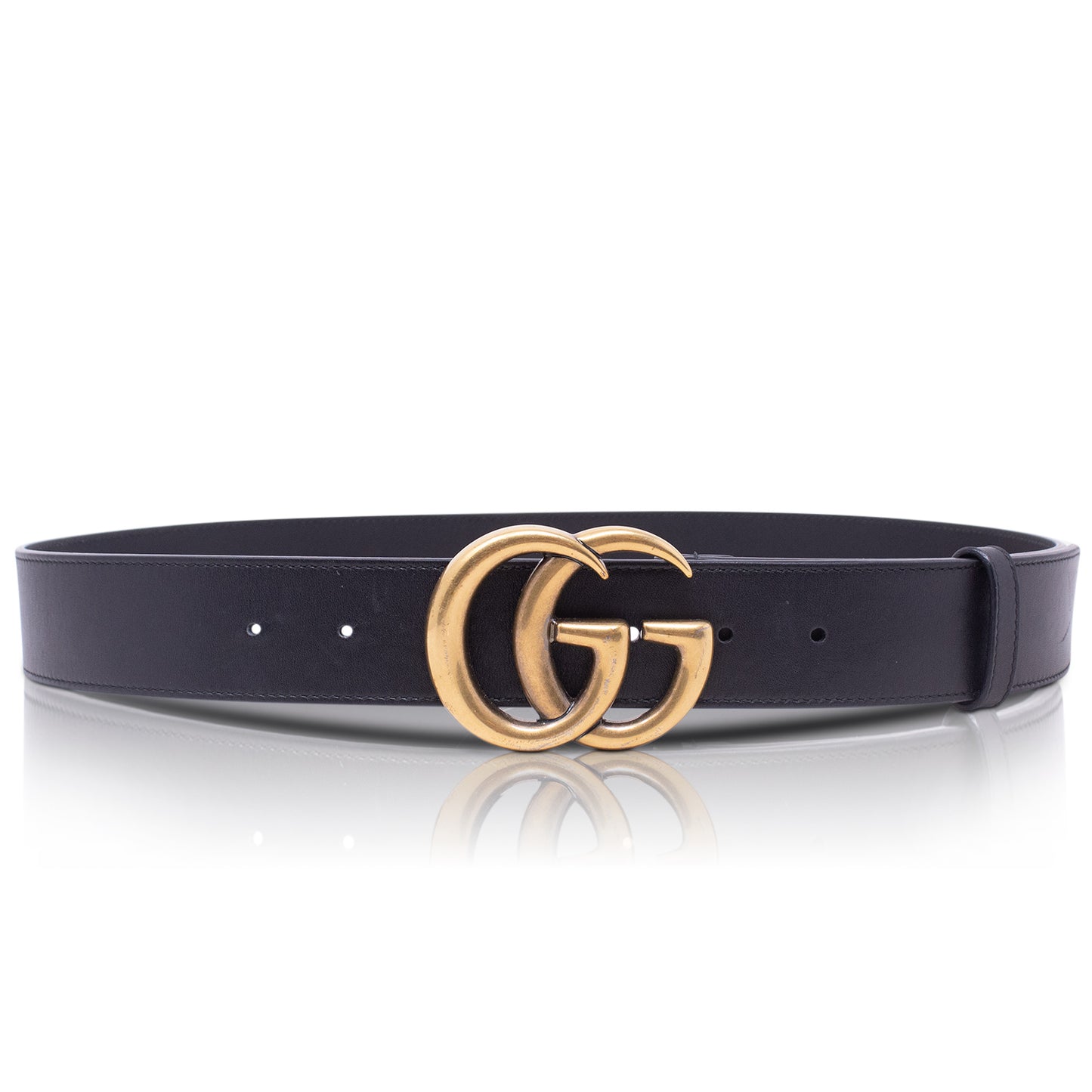 Gucci Cintura Marmont Nera GG 95 cm