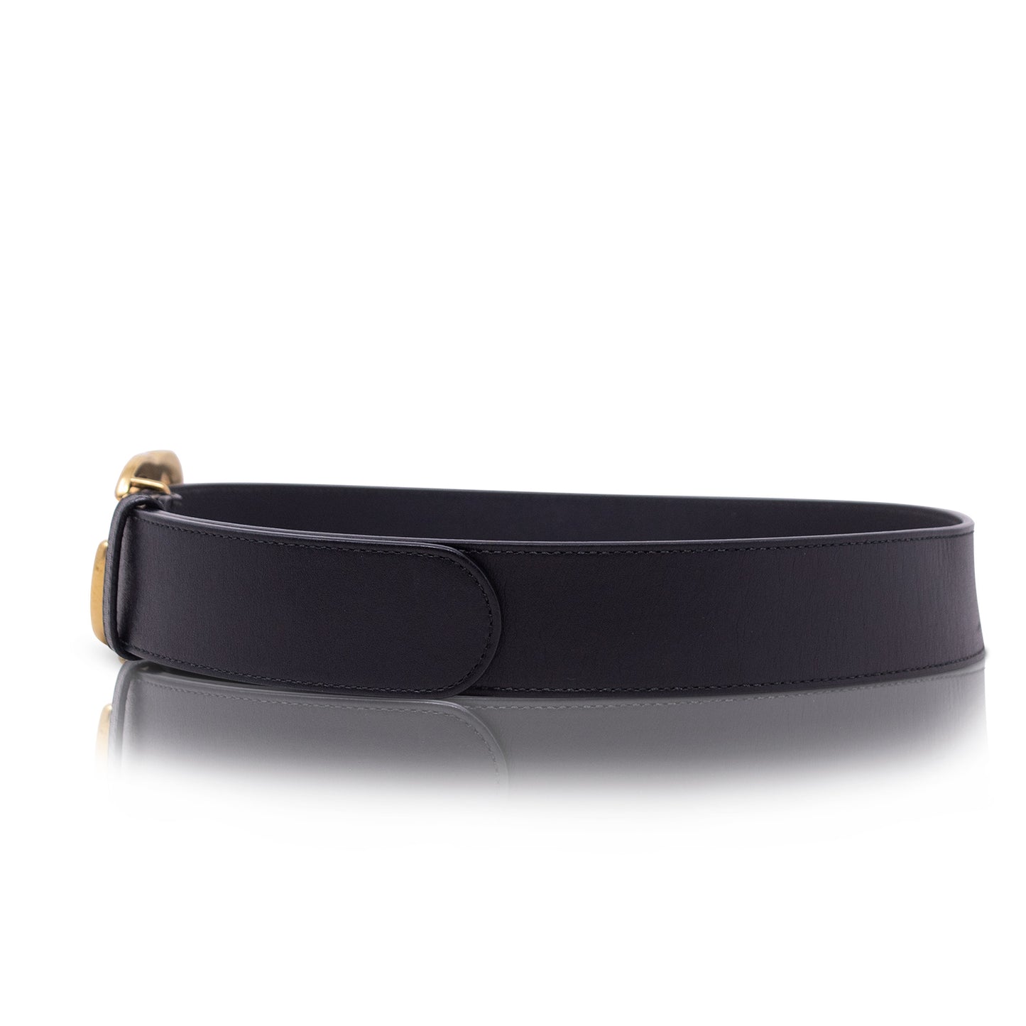 Gucci Black Belt GG 80 cm