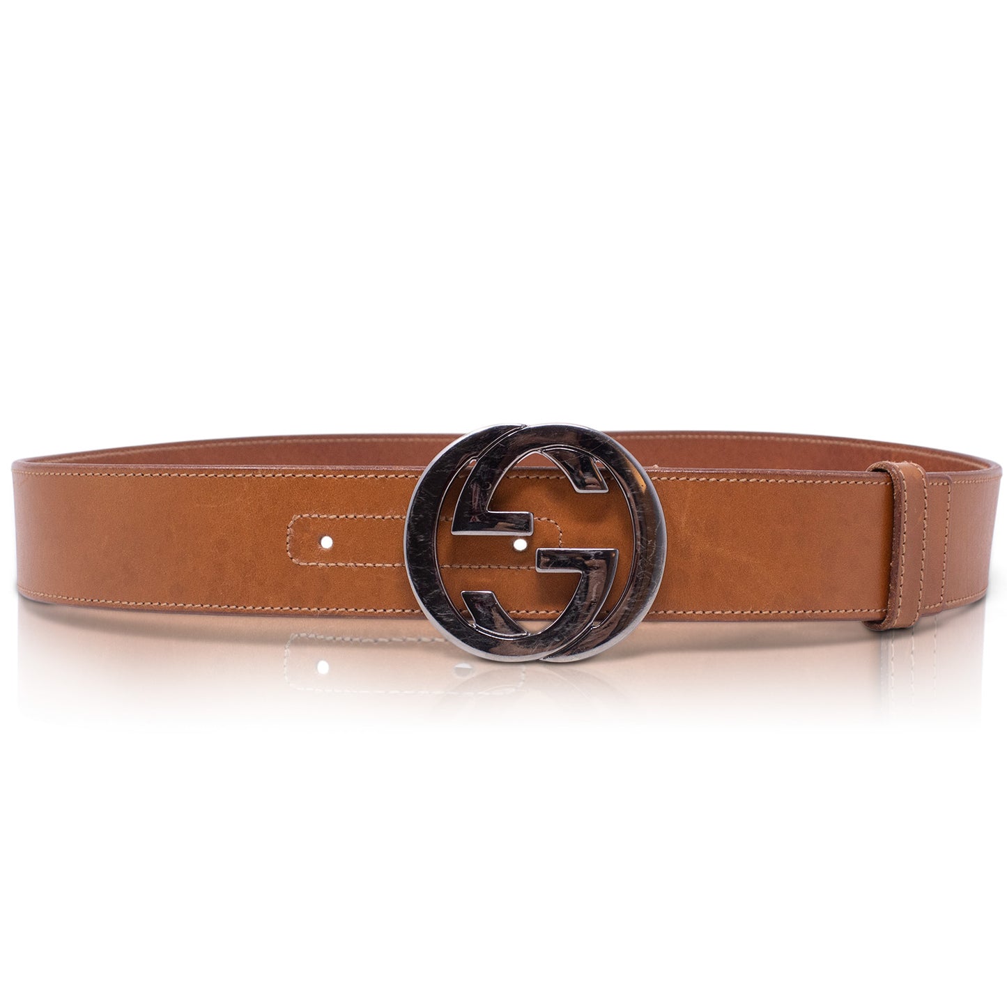 Gucci Cintura Marrone GG 85 cm