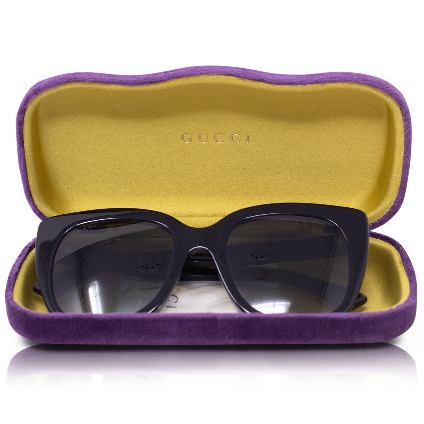 Gucci Oversize Gold Sunglasses