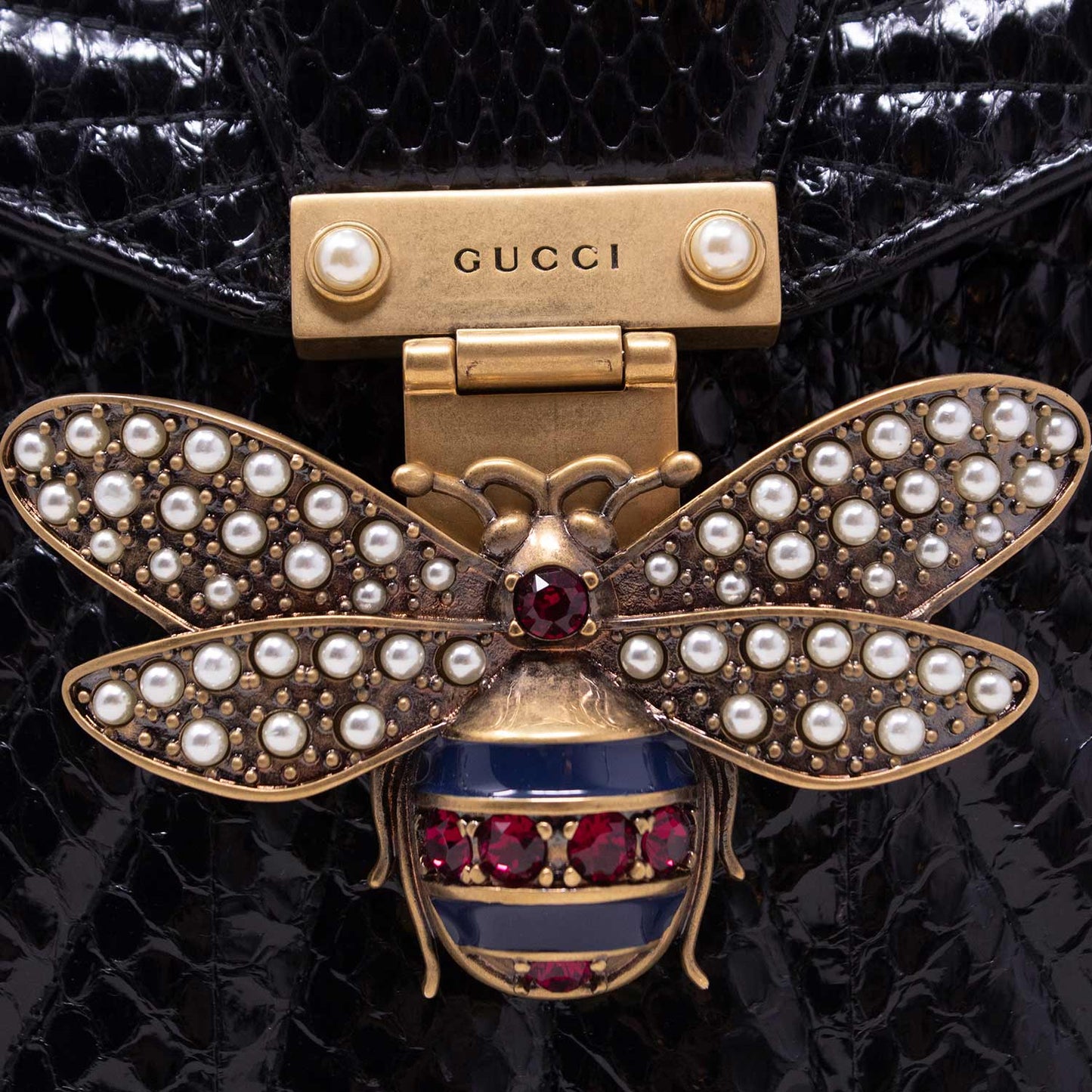 Gucci Zaino Queen Margaret Pitone Nero