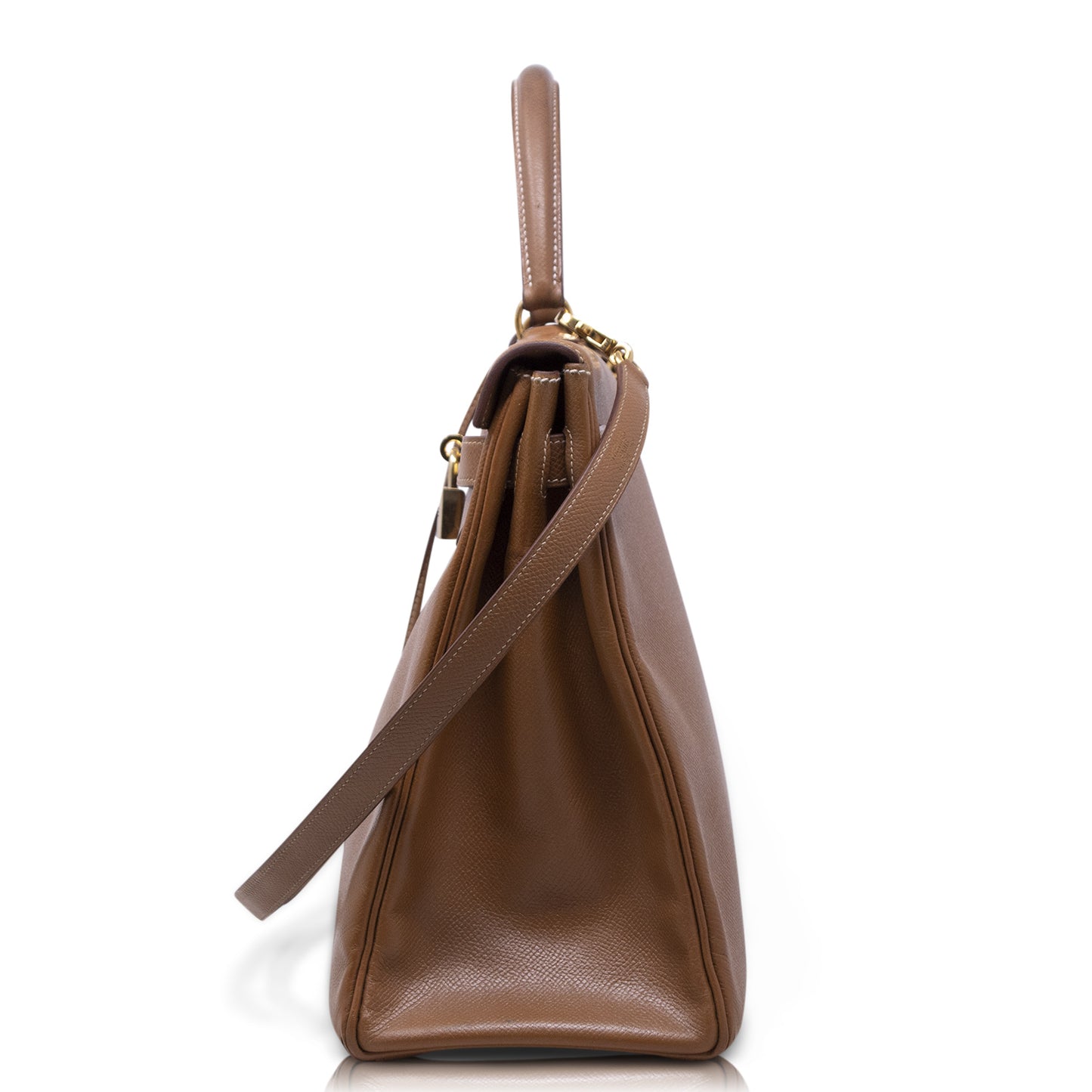 Hermès Kelly 32 Sellier Noisette