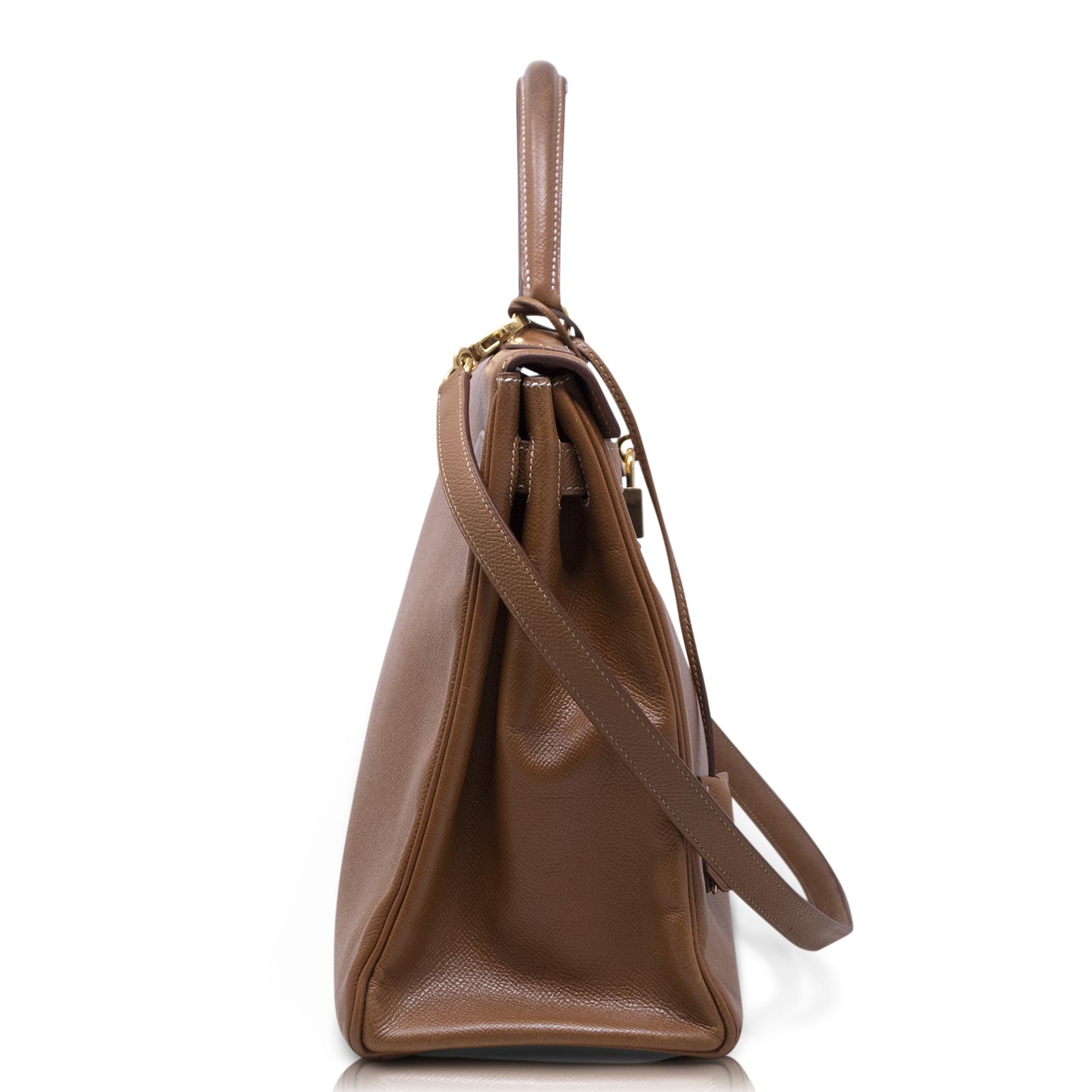 Hermès Kelly 32 Sellier Noisette