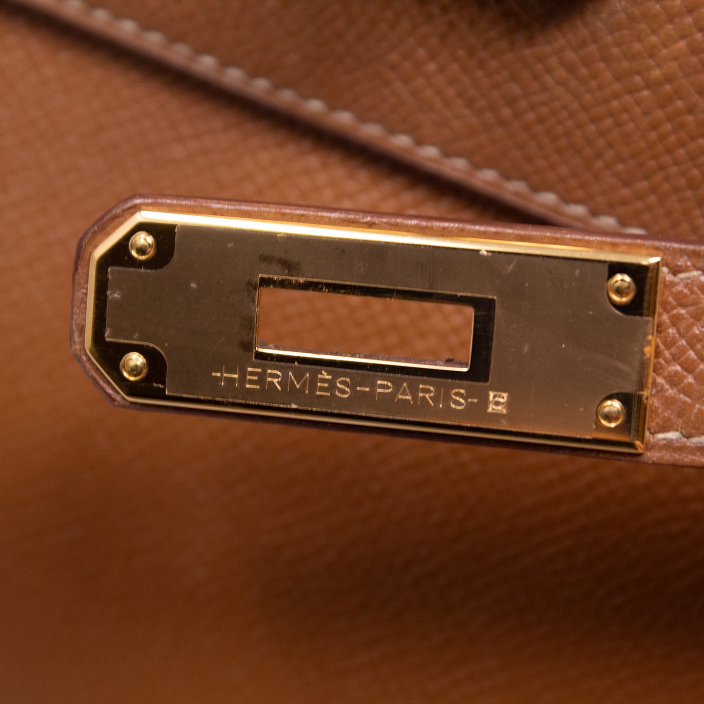 Hermès Kelly 32 Sellier Noisette