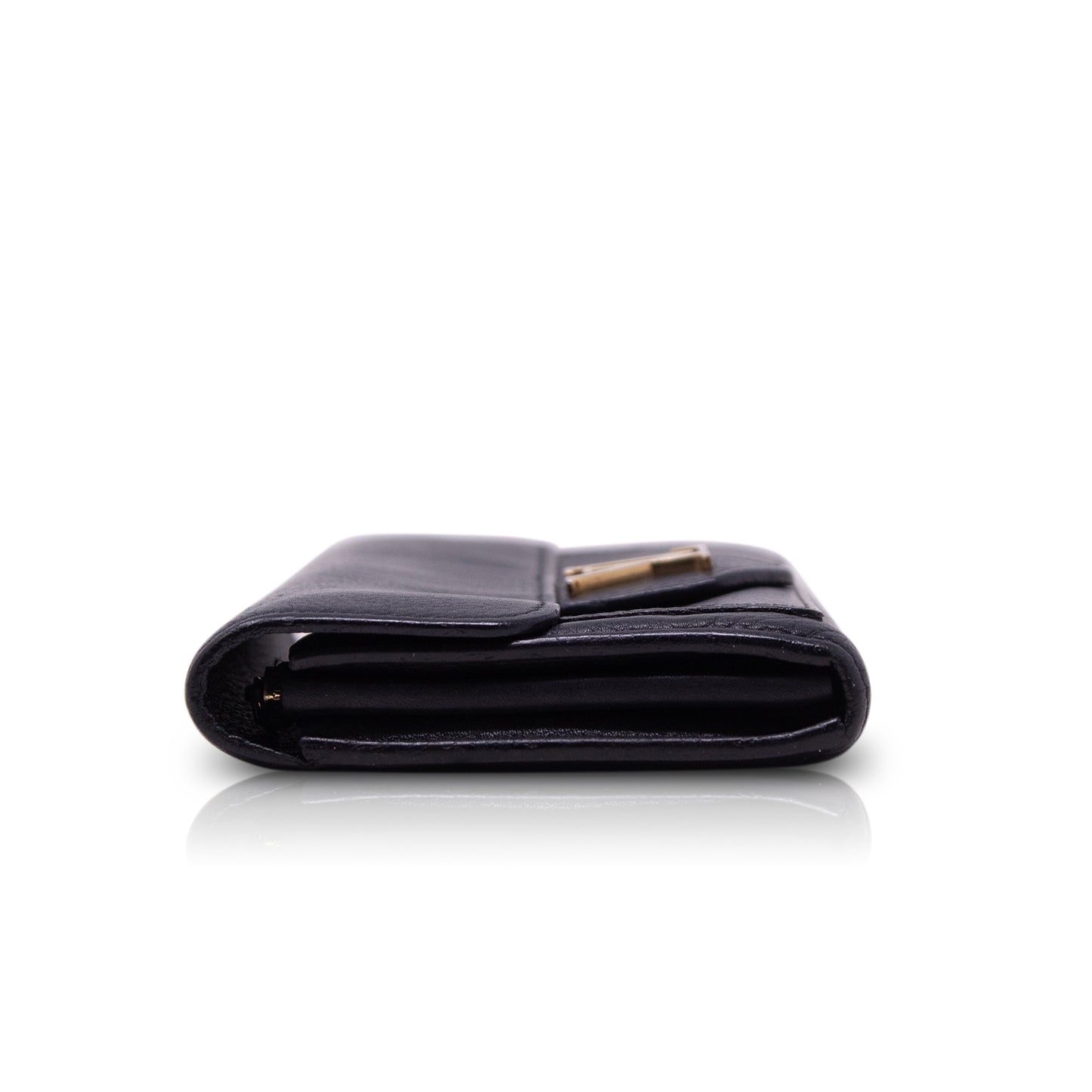 Louis Vuitton Lockme Wallet Black Leather