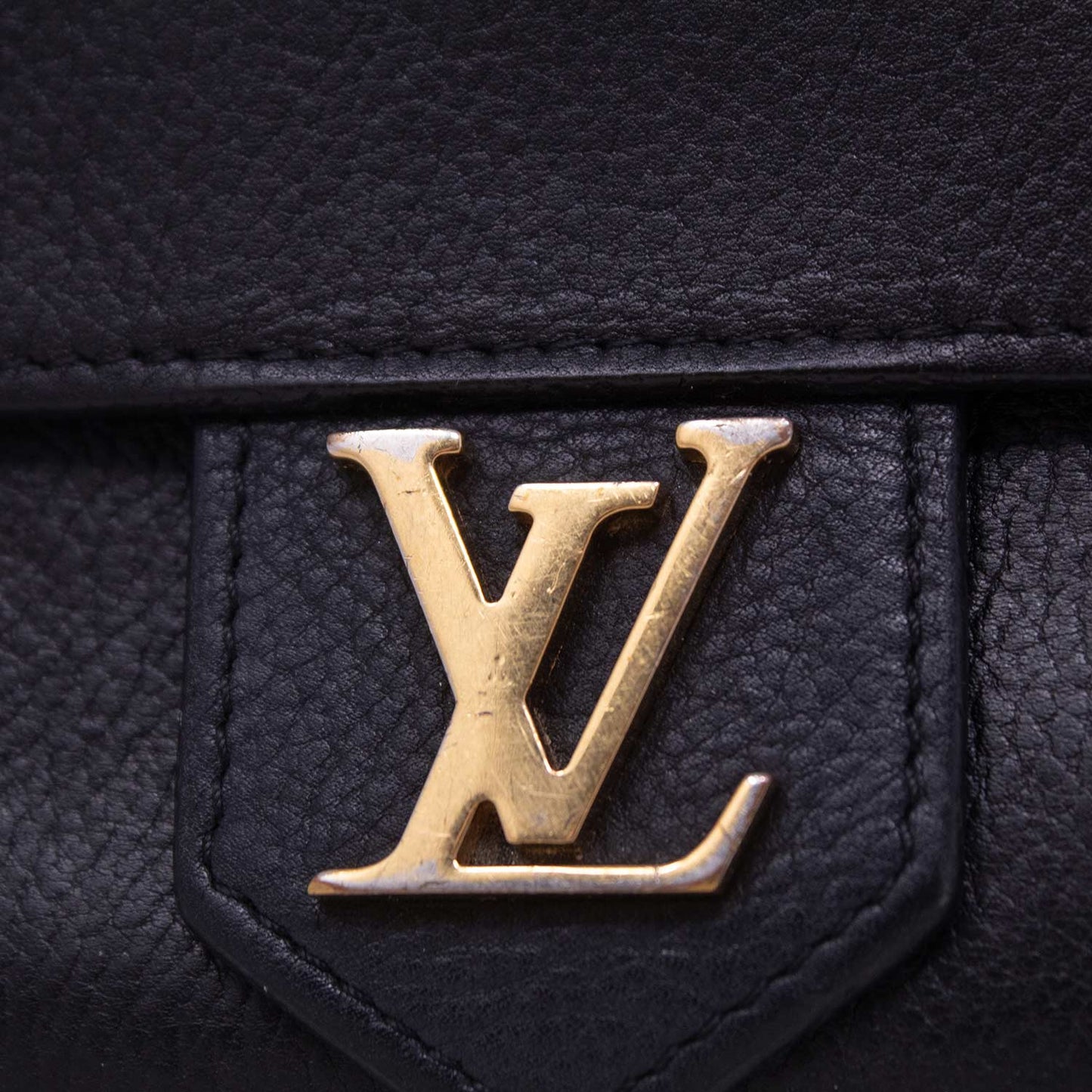 Louis Vuitton Lockme Wallet Black Leather
