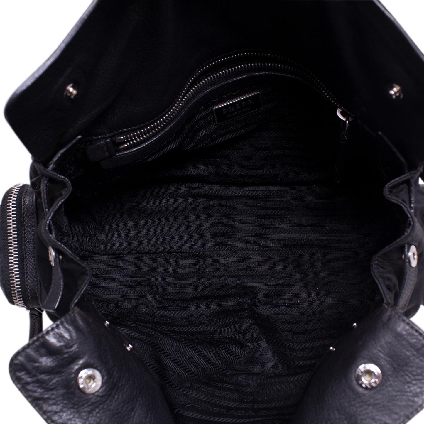 Prada Sound Nylon e Nappa Nera