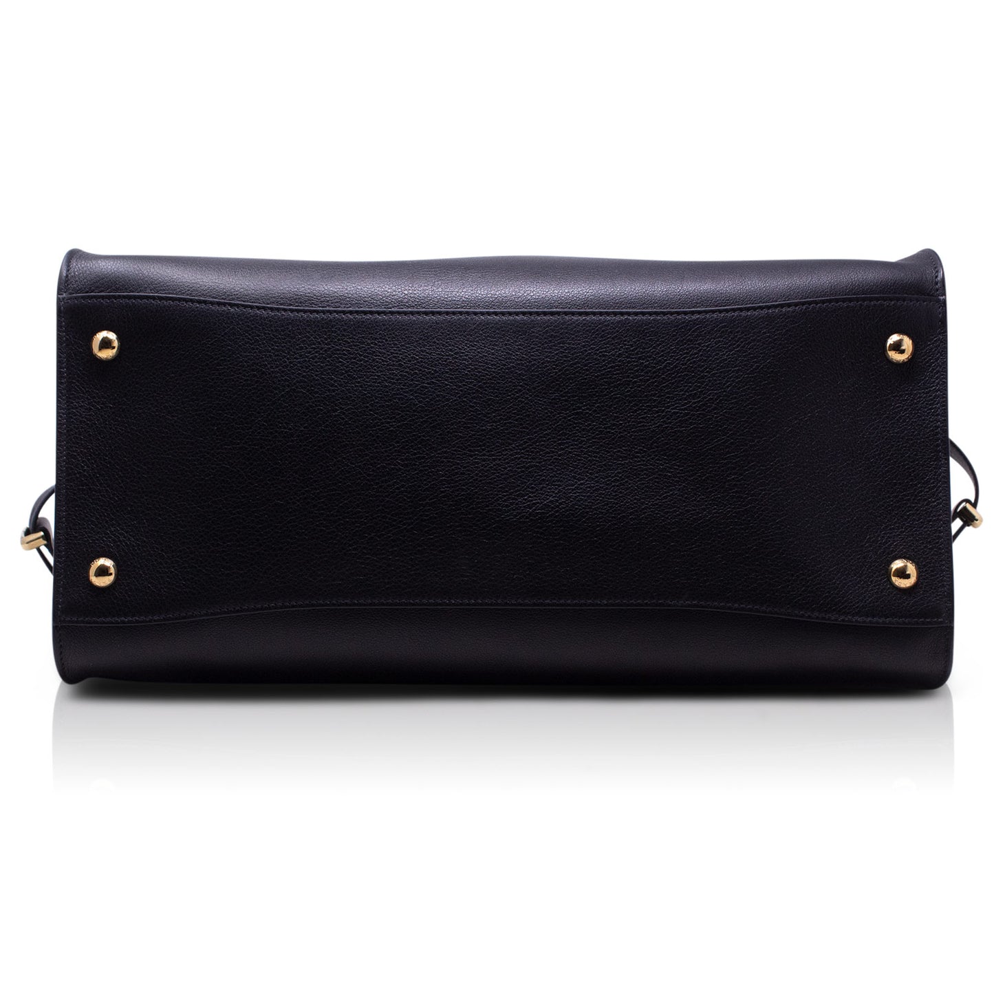 Prada Borsa shopping large pelle con fibbie Nera