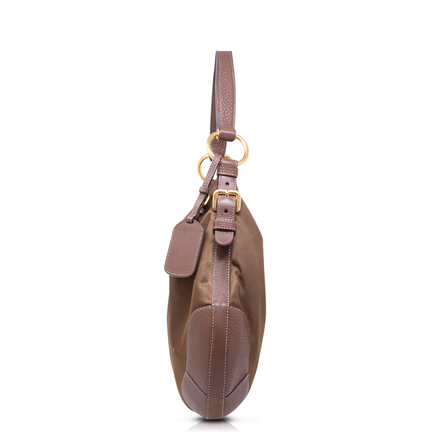 Prada Hobo Pelle Marrone