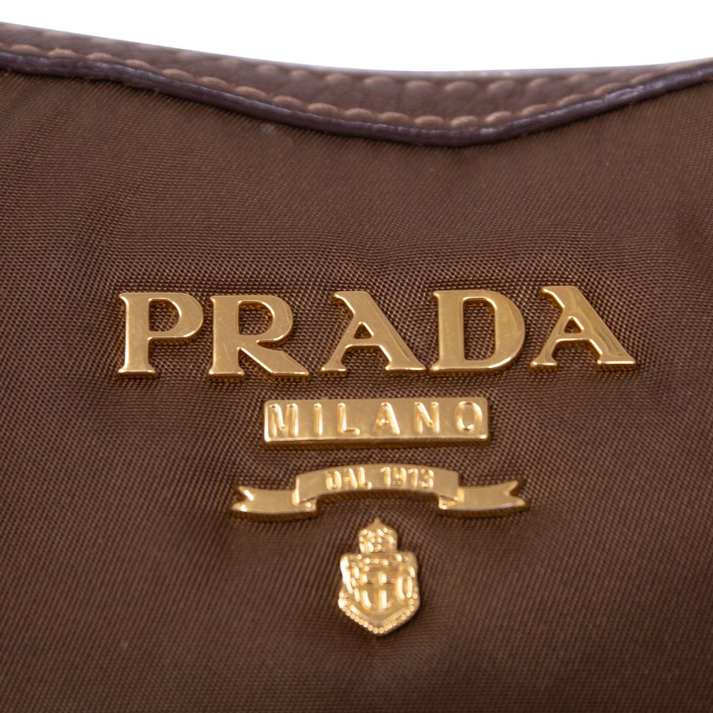 Prada Hobo Pelle Marrone