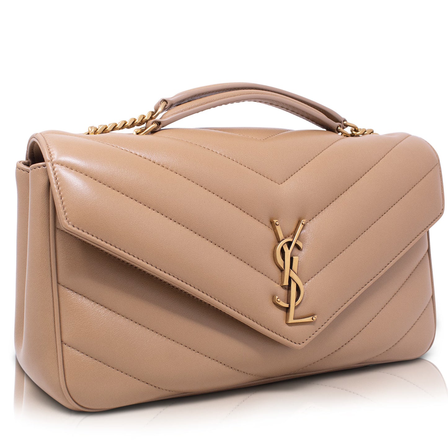 Ysl Loulou Medium Black Leather
