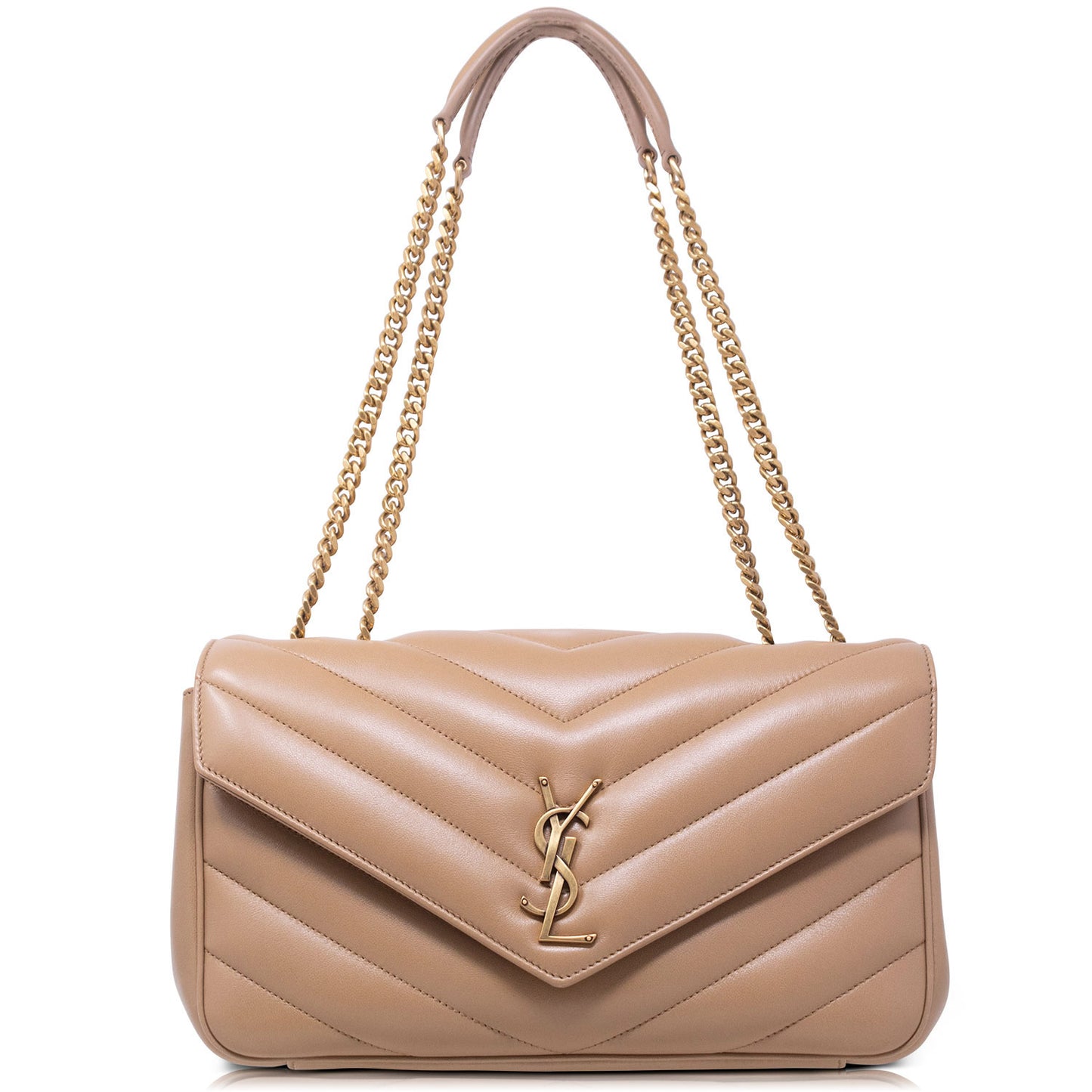 Ysl Loulou Medium Black Leather