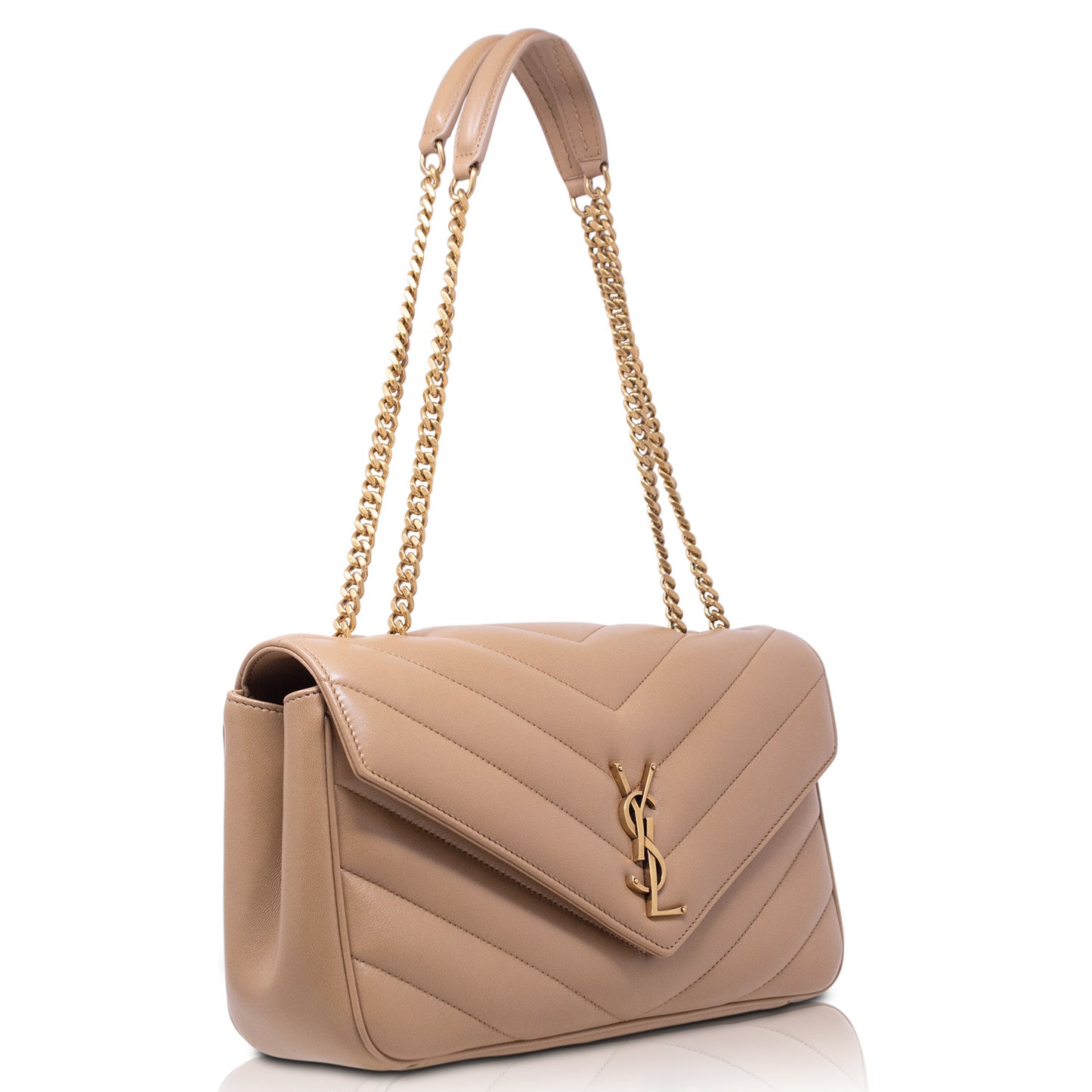 Ysl Loulou Medium Black Leather