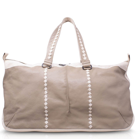 Bottega Veneta Boston Voyage Woven Leather