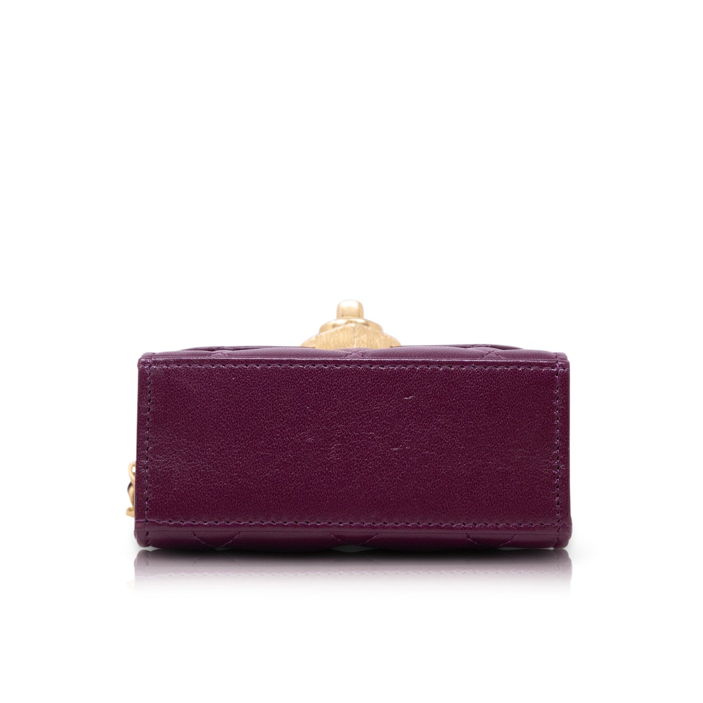 Chanel Clutch With Purple Chain