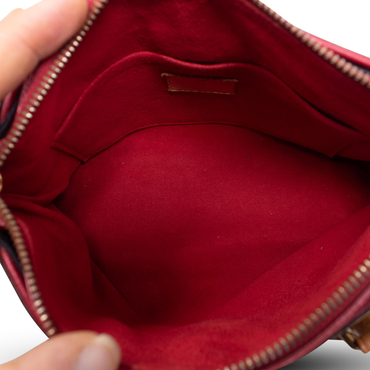 Louis Vuitton Pallas BB Monogram e Rossa