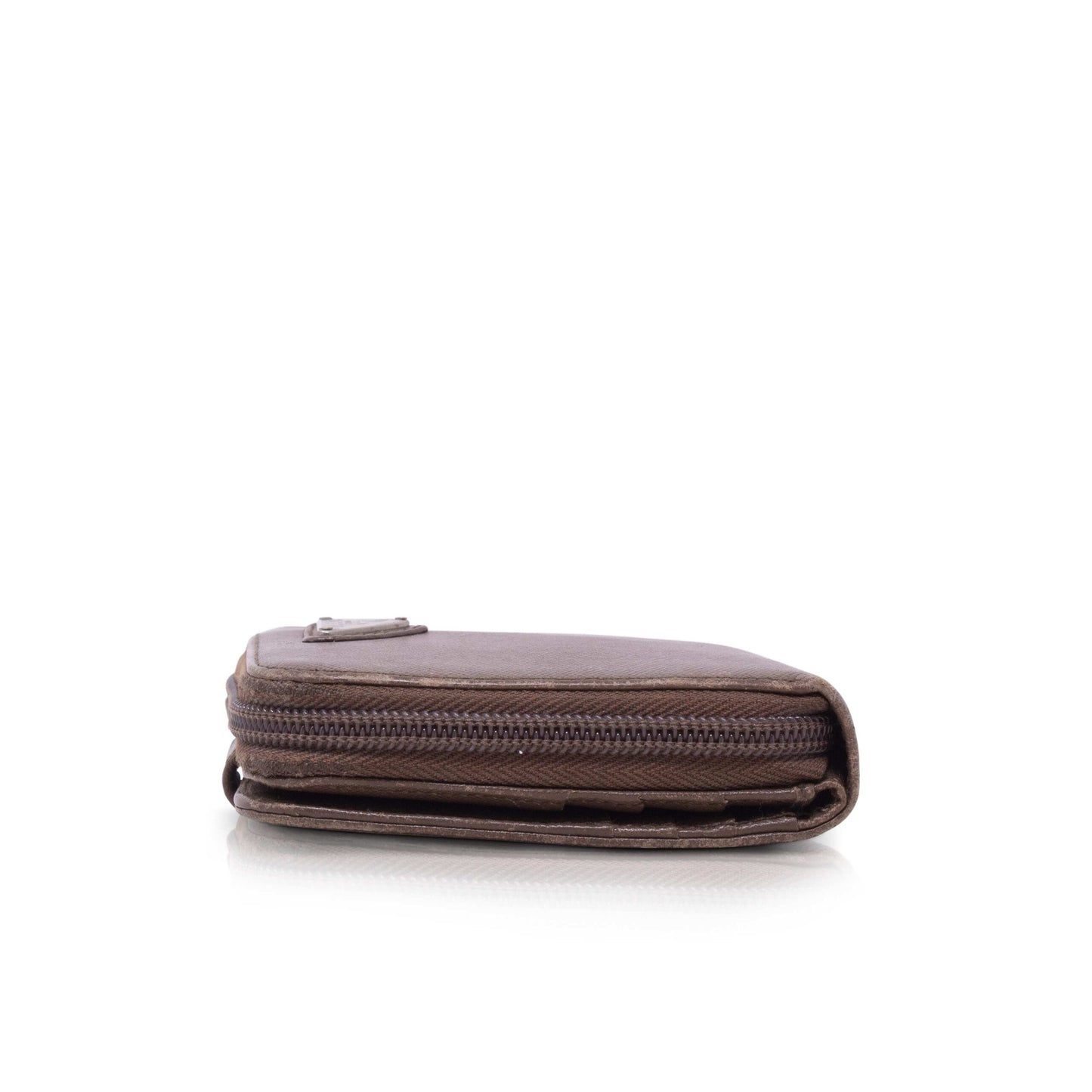Prada Vintage Brown Compact Wallet