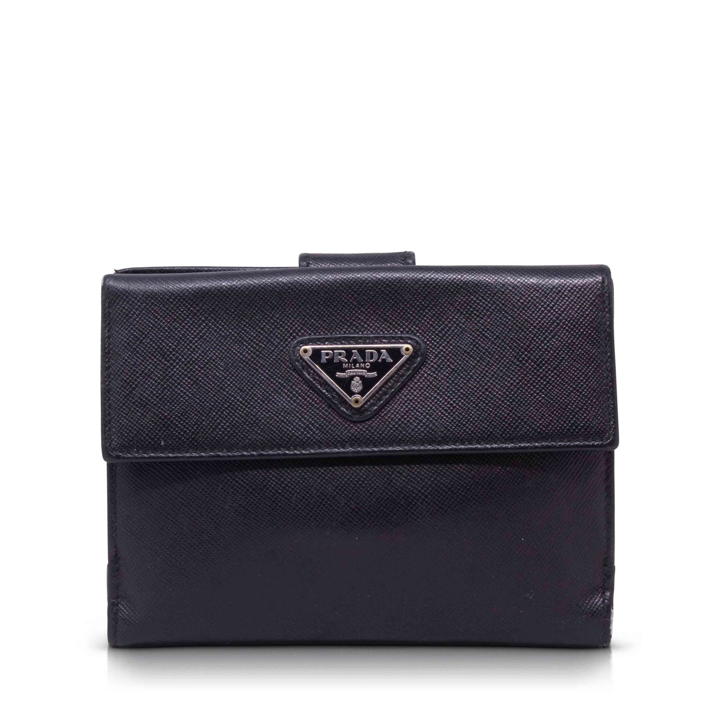 Prada Portafoglio Compatto Nero Vintage