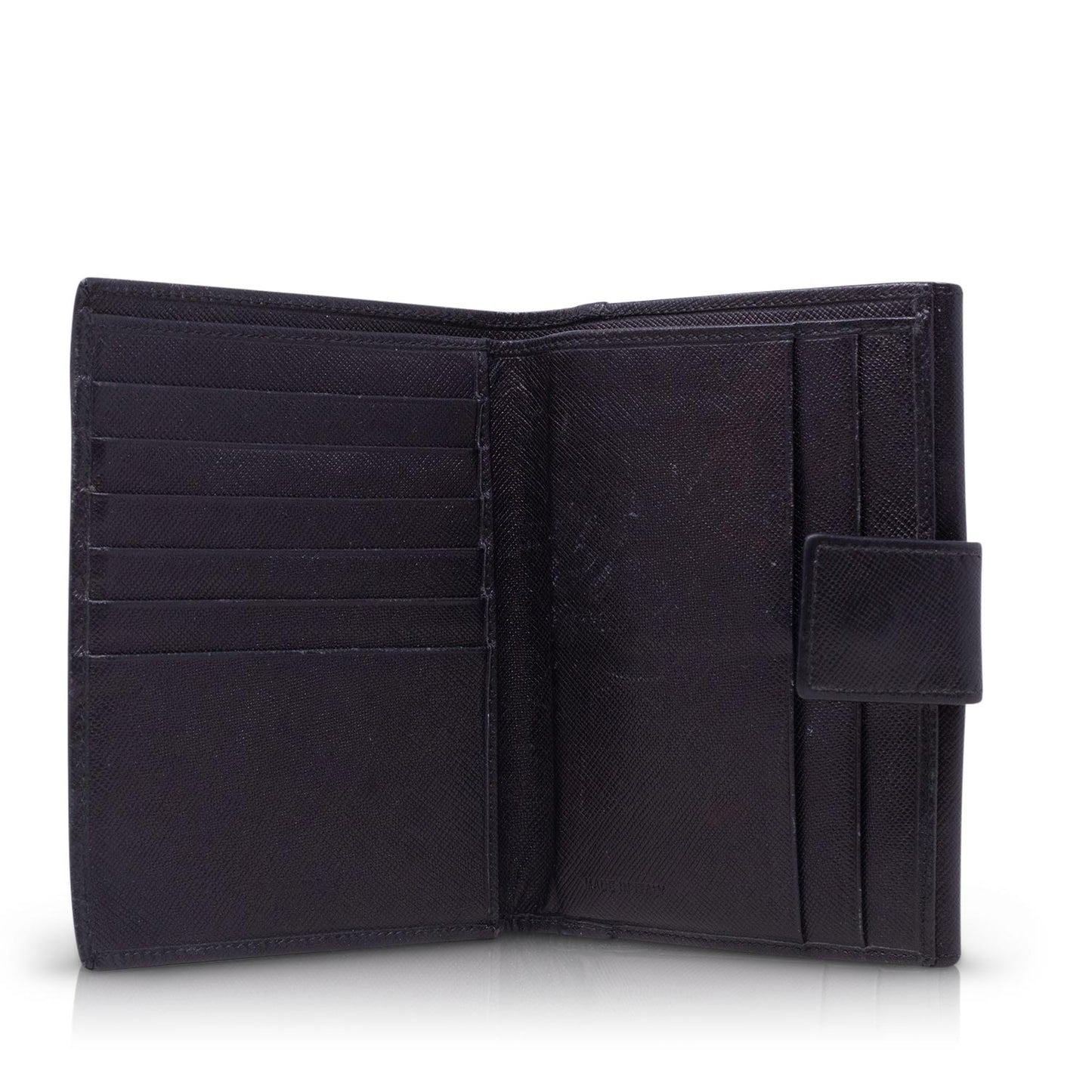 Prada Portafoglio Compatto Nero Vintage