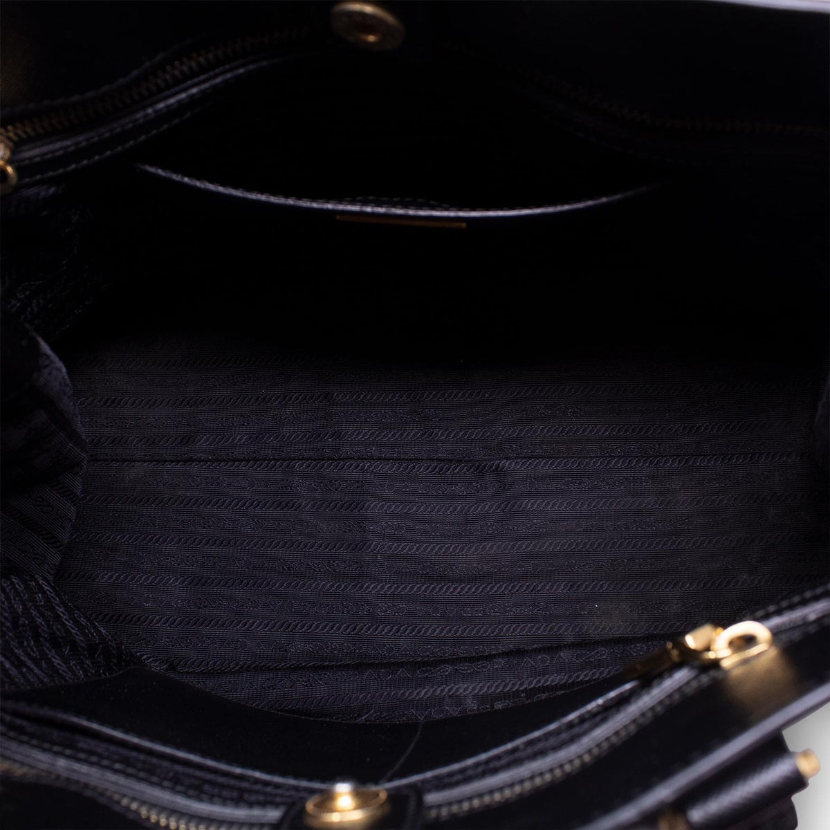 Prada Bicolor Black and White Saffiano Shopper