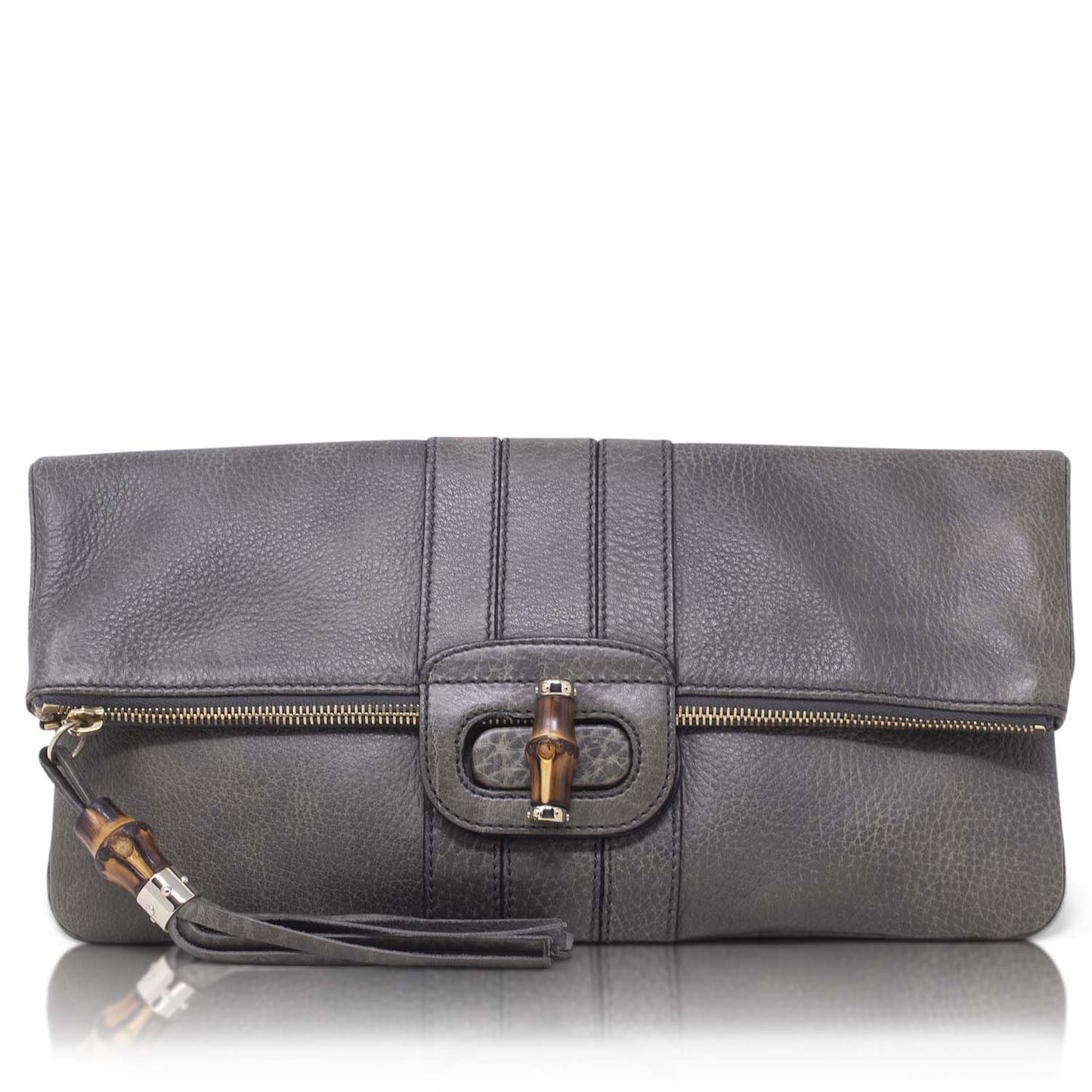 Gucci Clutch Lucy Bamboo Grigia