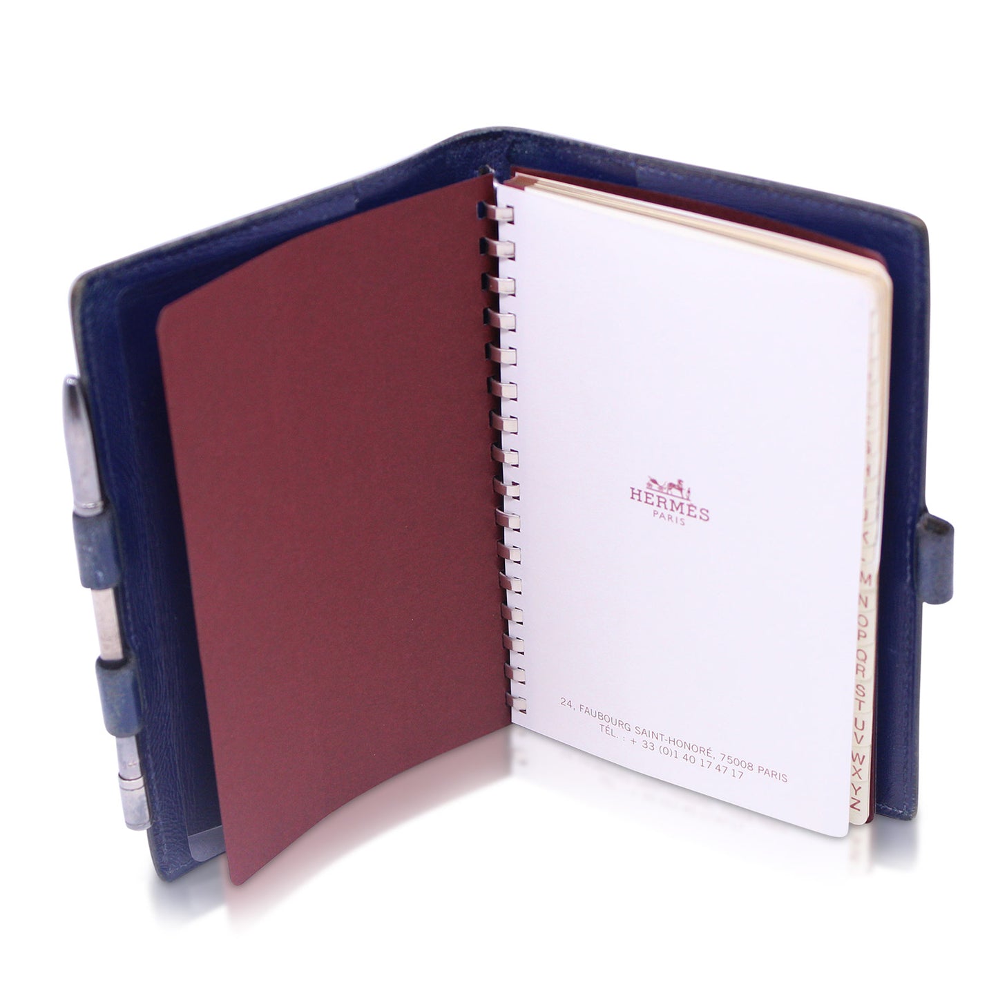 Hermès Address Book-Diary Holder Blue