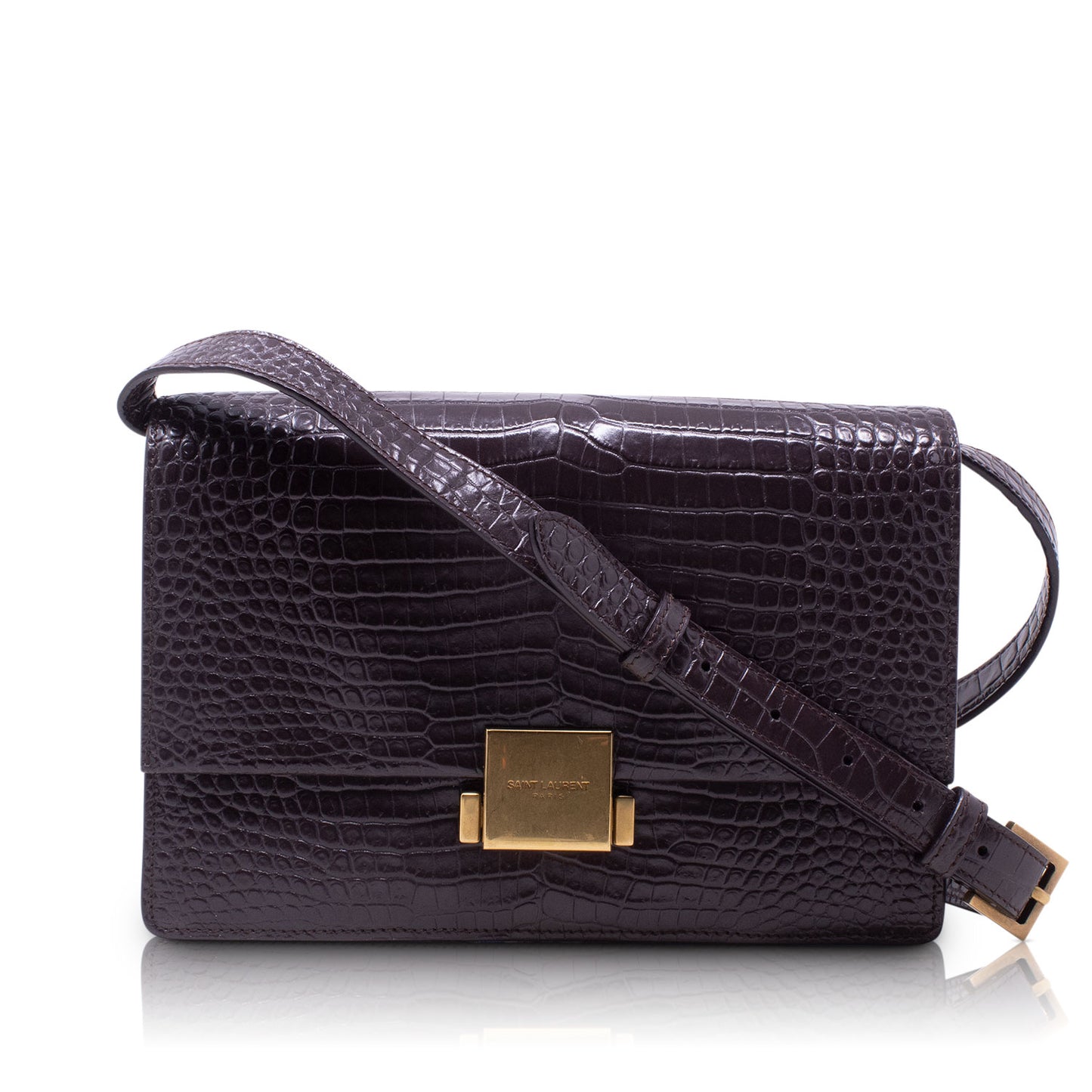 Saint Laurent Bellechasse Crocodile Brown