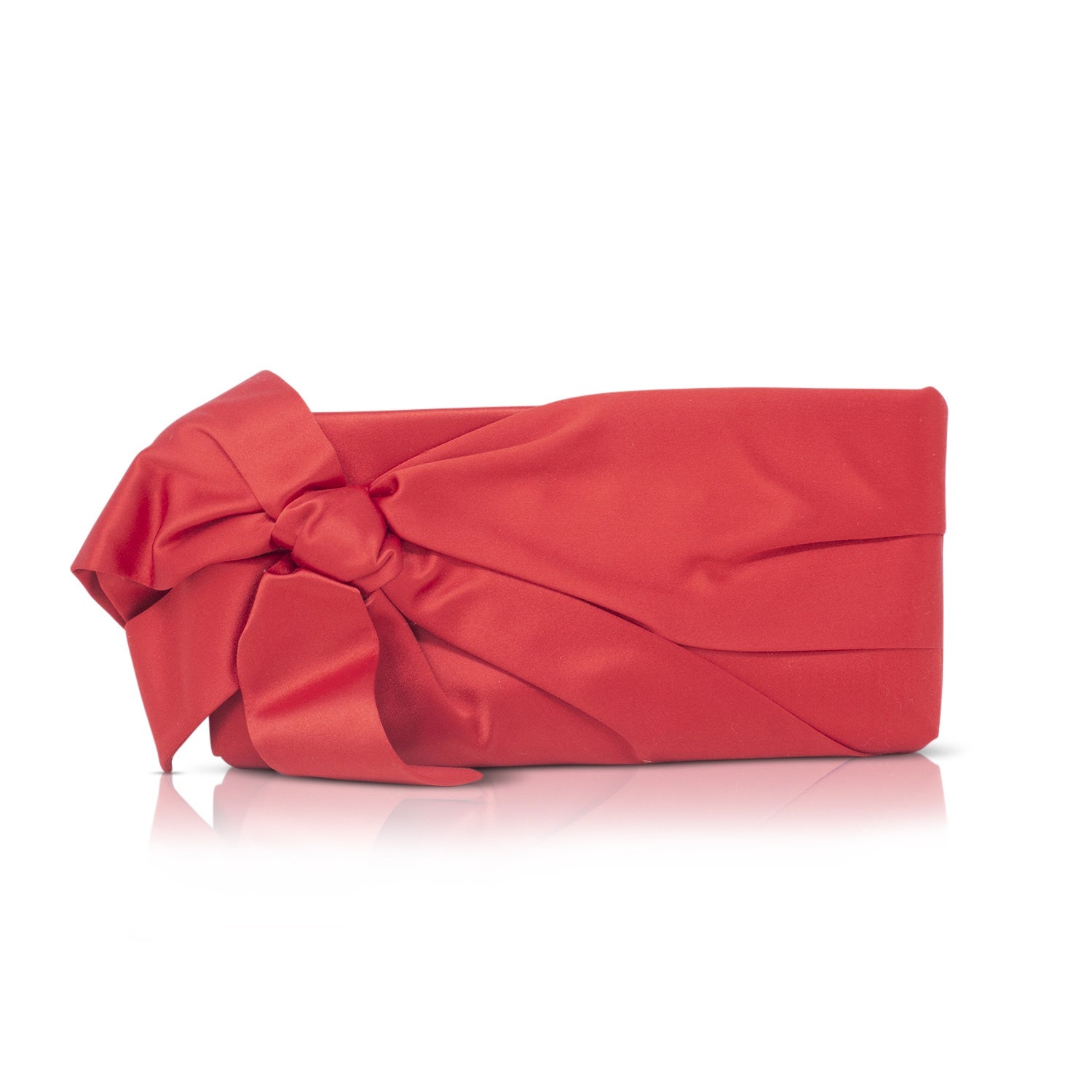 Pochette Borsa Valentino V Valentino Pochette Satin Bow Rossa – Le