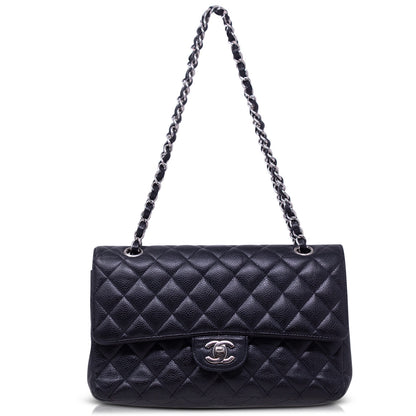 Chanel Classica Media Nera Caviar