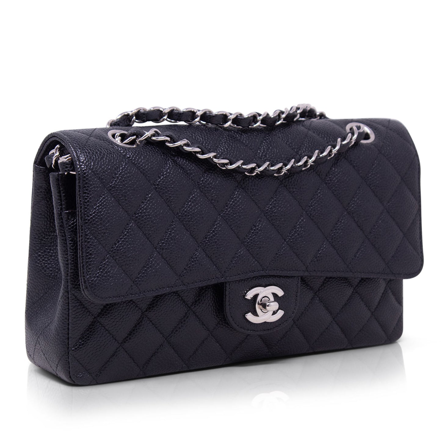 Chanel Classica Media Nera Caviar