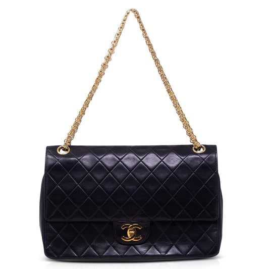 Chanel Vintage Timeless Classic Double Flap Black 