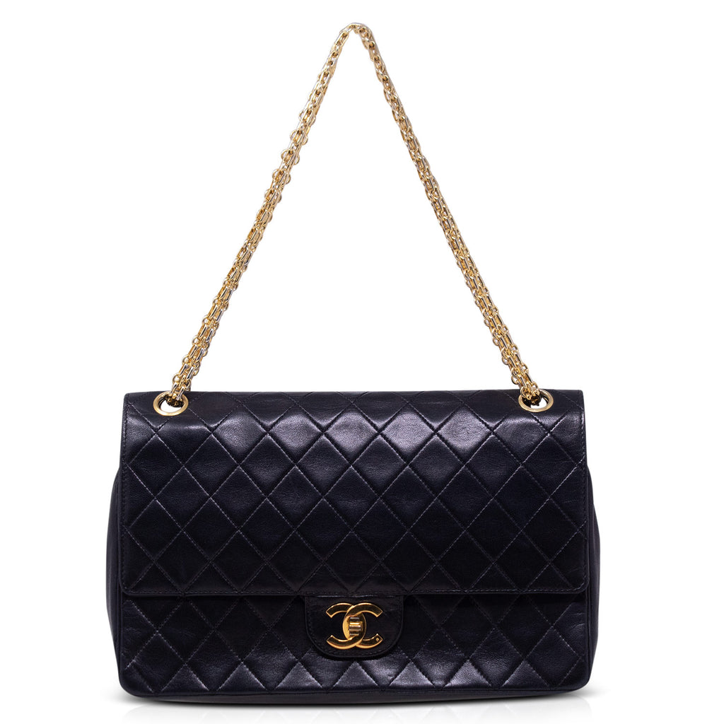 Chanel Vintage Timeless Classic Double Flap Black 