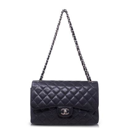 Chanel Jumbo Double Flap Nera Caviar