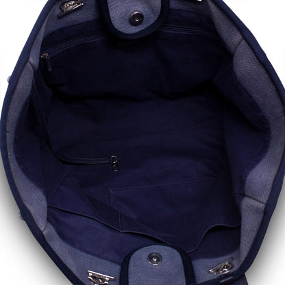 Chanel Tote  Deauville Canvas Azzurra