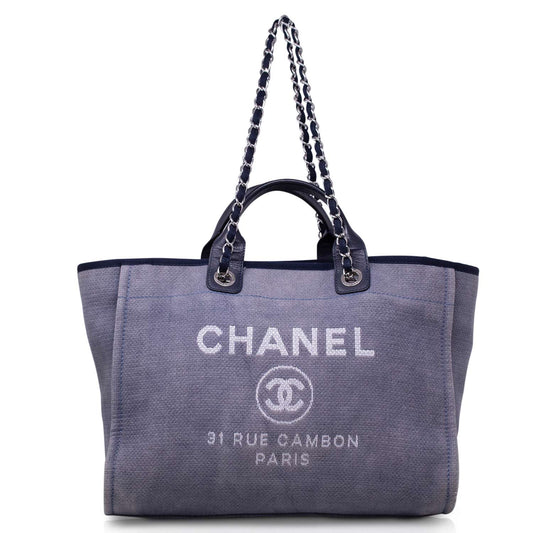 Chanel Tote  Deauville Canvas Azzurra