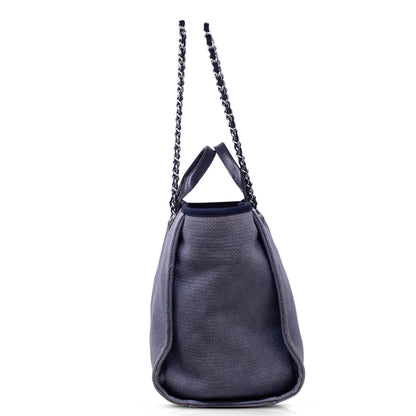 Chanel Tote  Deauville Canvas Azzurra