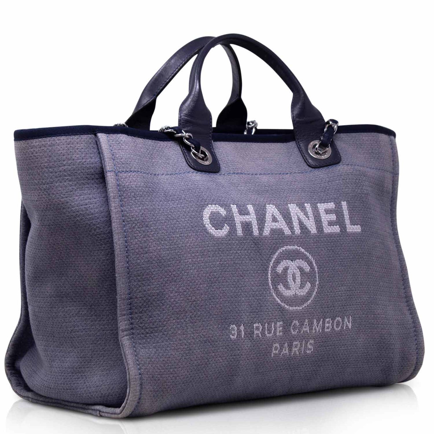 Chanel Tote  Deauville Canvas Azzurra